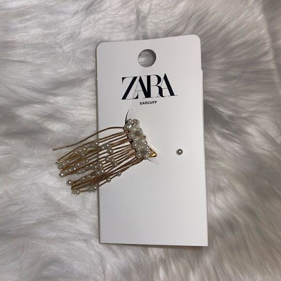 ZARA PEARL CASCADE EAR CUFF - Picture 5 of 6